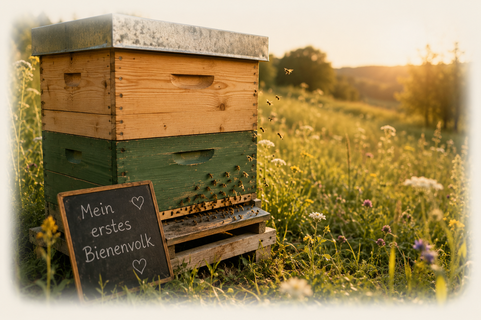 Symbolbild von Alexandras erstem eigenen Bienenvolk